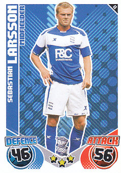 Sebastian Larsson Birmingham City 2010/11 Topps Match Attax #48